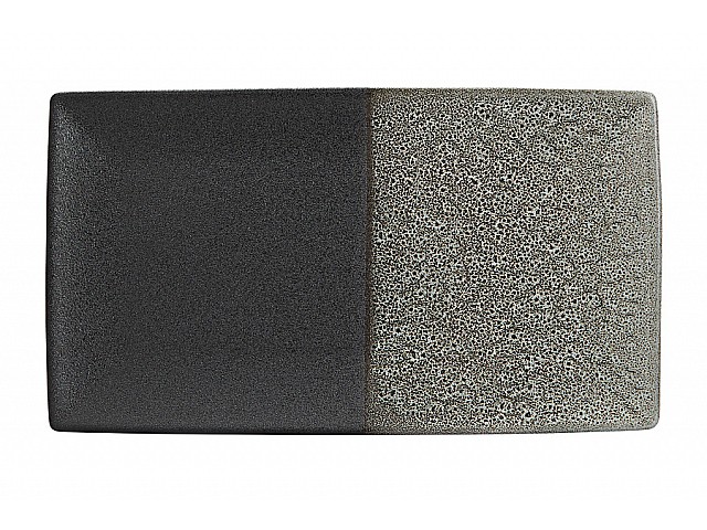 Блюдо Umi 34 х19 см черно-серое прямоугольное