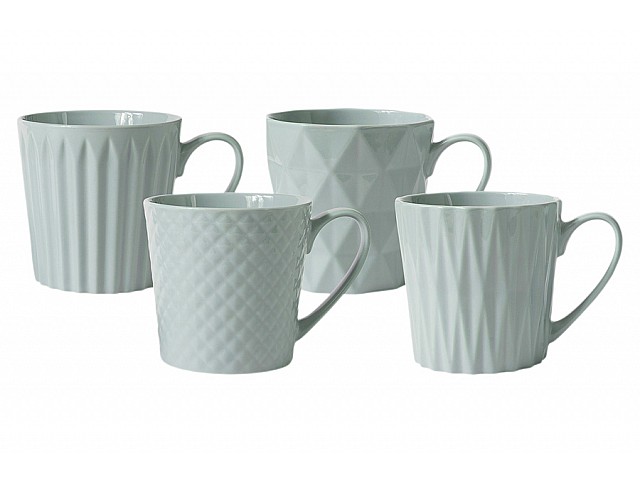 Набор из 4-х кружек Nova голубой Maxwell & Williams 380 мл