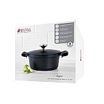 Кастрюля Agile, чёрная, 20 см, 2,4 л