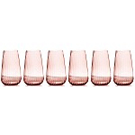 Набор стаканов для воды Opium розовый 0,57 л 6 шт