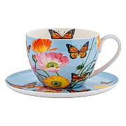 Чашка с блюдцем Маки, 0,4 л