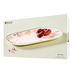 Блюдо овальное Primula, розовое, 37х23 см