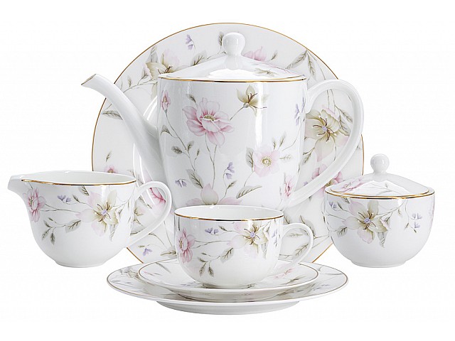 Чайный сервиз Розовый танец 12 персон 40 предметов
