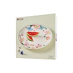 Блюдо круглое Primula, белое, 32 см