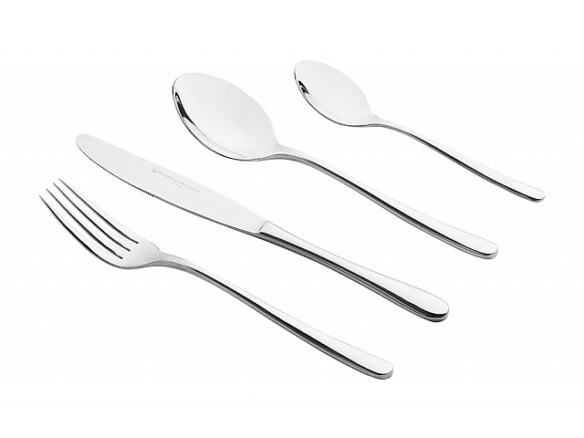 Набор столовых приборов Leveson, серебристый, 6 персон, 24 предмета