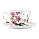 Чашка с блюдцем Орхидея розовая, 0,24 л