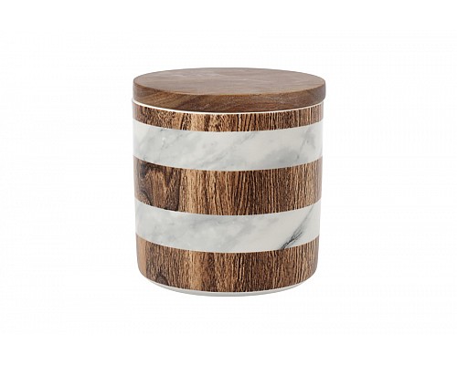 Банка для сыпучих продуктов Wood&Marble, 12х11,5 см, 0,7 л