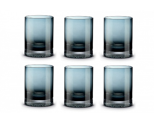 Набор стаканов для виски Fun Classy, тёмно-синий, 0,35 л, 6 шт