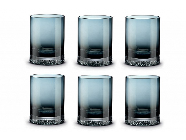 Набор стаканов для виски Fun Classy, тёмно-синий, 0,35 л, 6 шт