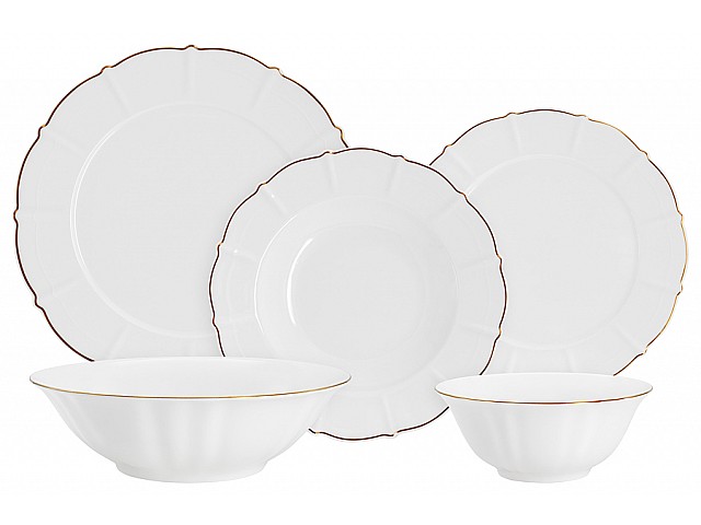 Обеденный сервиз Лотос на 6 персон 21 предмет