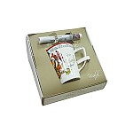 Кружка Лето A. Vivaldi 380 мл белая с желтым кантом