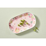 Блюдо овальное Primula, розовое, 37х23 см