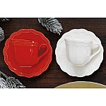 Чашка с блюдцем Easy Life Elite красная 110 мл