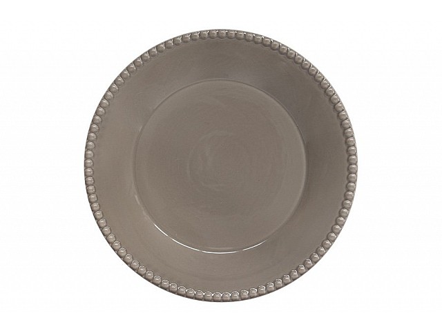 Тарелка обеденная Tiffany Easy Life тёмно-серая 26 см