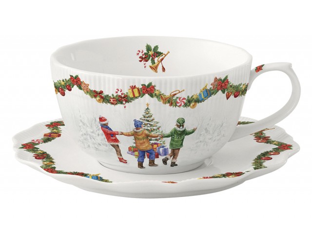 Чашка с блюдцем Хоровод Easy Life 0,3 л