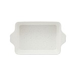 Форма для запекания Speckle 28х20 см с крышкой прямоугольная молочная