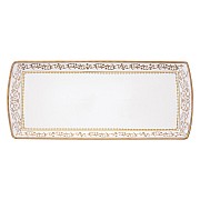 Блюдо Golden 35х15 см белое прямоугольное