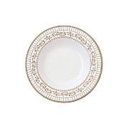 Тарелка суповая 21 см Golden белая