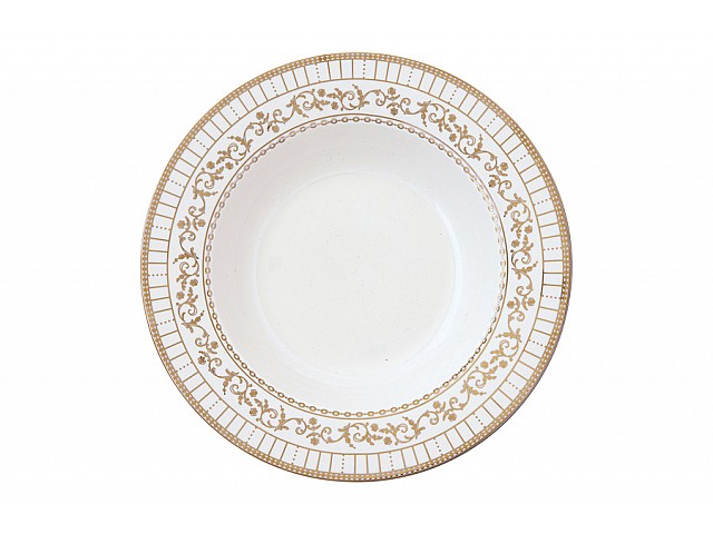 Тарелка суповая 21 см Golden белая
