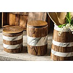 Банка для сыпучих продуктов Wood&Marble, 17х11,5 см, 1,1 л Банка для сыпучих продуктов Wood&Marble, 17х11,5 см, 1,1 л