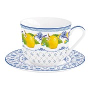 Чашка с блюдцем Positano Easy Life 0,37 л