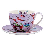 Чашка с блюдцем Пенстемоны, 0,4 л