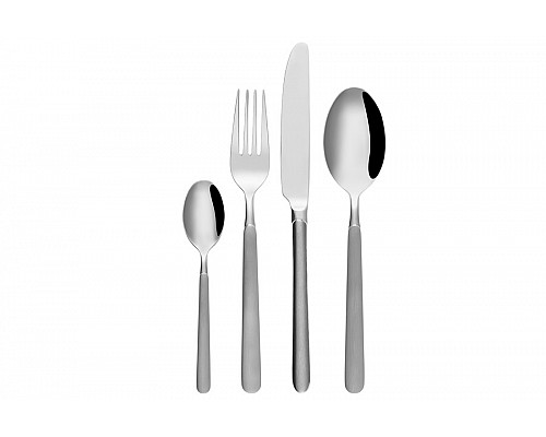 Cтоловые приборы Gallery на 4 персоны 16 предметов, матовые ручки