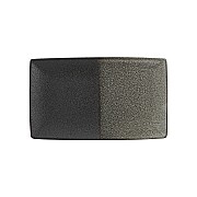 Блюдо Umi 27х16 см черно-серое прямоугольное