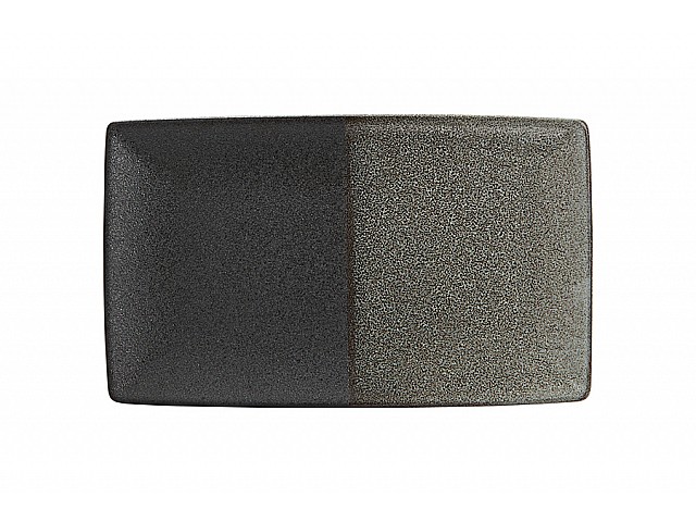 Блюдо Umi 27х16 см черно-серое прямоугольное