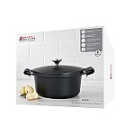 Кастрюля Agile, чёрная, 24 см, 4,2 л