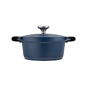 Кастрюля Agile, синяя, 20 см, 2,4 л