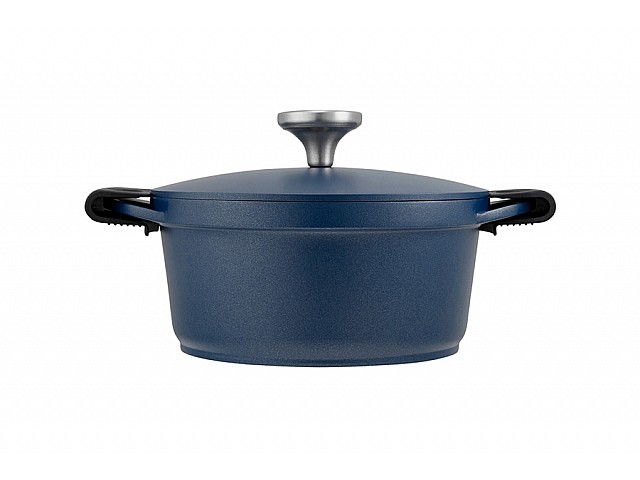 Кастрюля Agile, синяя, 20 см, 2,4 л