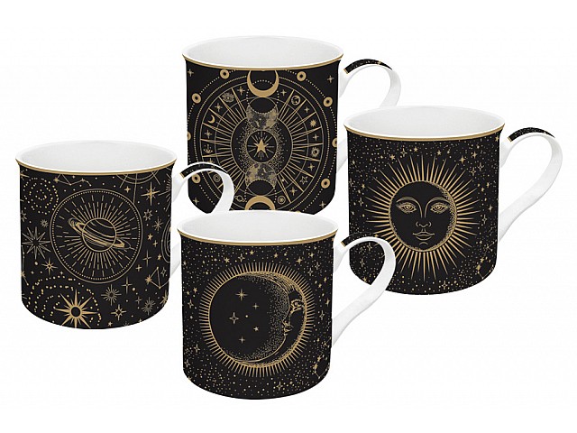 Набор из 4-х кружек Звёздное небо Easy Life 300 мл