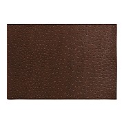 Салфетка под горячее Имитация кожи страуса коричневая 45х30 см