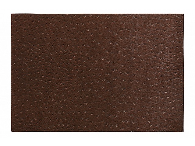 Салфетка под горячее Имитация кожи страуса коричневая 45х30 см