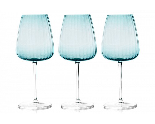 Набор бокалов для вина Opium голубой 0,55 л 6 шт