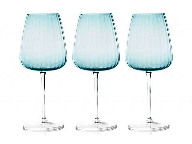Набор бокалов для вина Opium голубой 0,55 л 6 шт