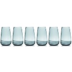 Набор стаканов для воды Opium дымчатый 570 мл 6 шт