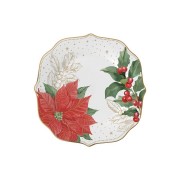 Тарелка десертная Пуансеттия и ягоды Easy Life 19 см