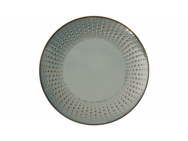 Тарелка закусочная Drops серая Easy Life 21 см