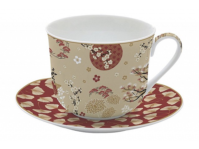 Чашка с блюдцем Кимоно Easy Life 0,4 л