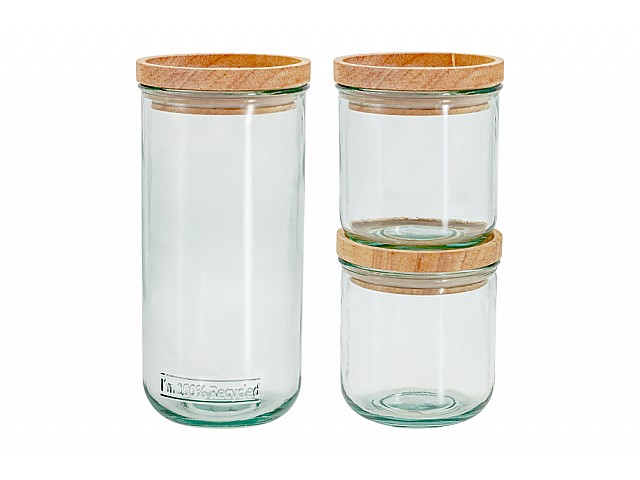 Банка для сыпучих продуктов Jars 820/350 мл, 3 шт Банка для сыпучих продуктов Jars 820/350 мл, 3 шт