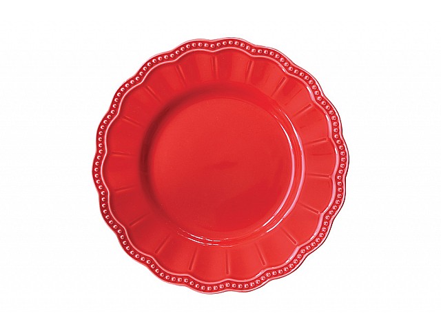 Тарелка закусочная Easy Life Elite красная 21 см