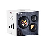 Сервиз обеденный Caviar Black на 4 персоны 12 предметов черный матовый