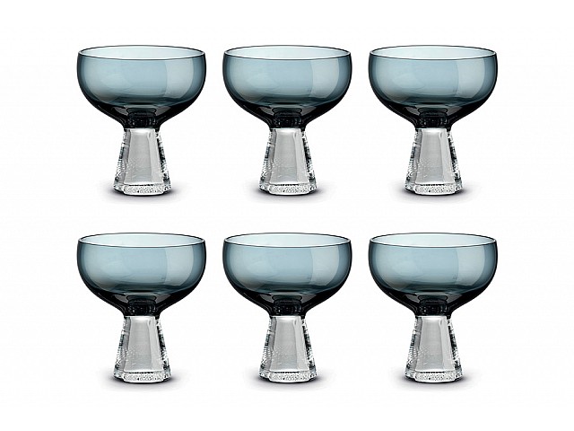 Набор креманок Fun Classy, тёмно-синий, 0,35 л, 6 шт