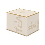 Чайник заварочный Golden 1,2 л белый с золотистым орнаментом
