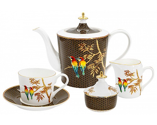 Чайный сервиз Птицы на 6 персон 15 предметов