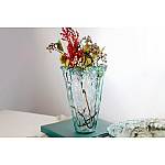 Ваза для цветов 30 см Pandora мятый эффект