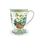 Кружка с подставкой Орхидея, 0,3 л