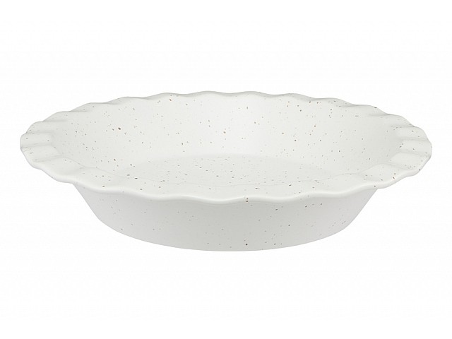 Форма для запекания Speckle 25 см круглая молочная